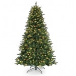 2.1m Christmas Tree with 800 Tips Folding Stable Metal Stand Fast Assemble Flame Retardant PVC Green Artificial Christmas Fir